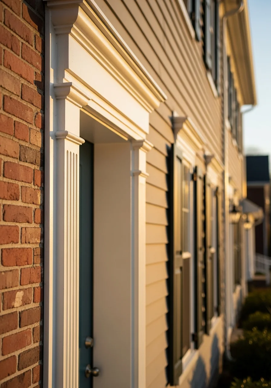 Detail of quality workmanship on a Havre de Grace home exterior.